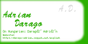 adrian darago business card